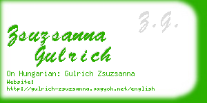 zsuzsanna gulrich business card